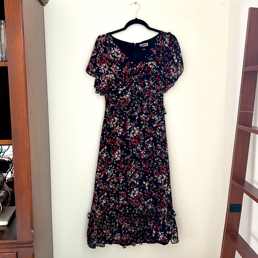 Floral frilly dress